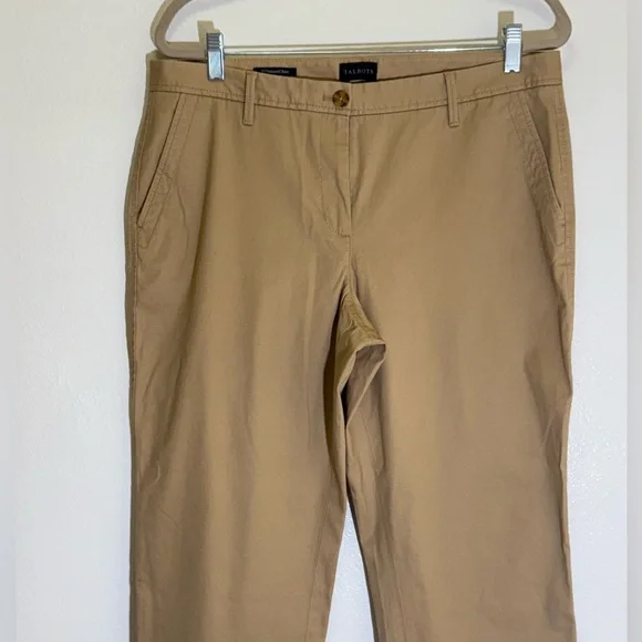 Talbots - Tan Relaxed Chino Pants - size 10 - Picture 2 of 7